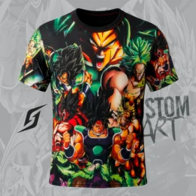 Polera-Sublimadas-Tacto-Algodon-Manga-Corta-DBZ-Broly