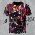 Polera Sublimadas (Pecho y Mangas) Goku Black Tacto Algodón Manga Corta