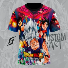 Polera-Sublimadas-Tacto-Algodon-Manga-Corta-Dragonball-Super-Hero