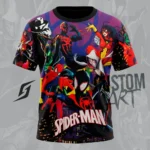 Stormfactory-Polera-Sublimadas-Spiderman-multiverso-Tacto-Algodon-Manga-Corta